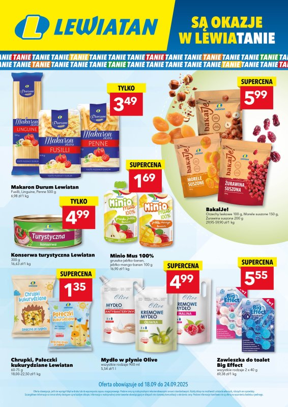 LEWIATAN - gazetka promocyjna Są okazje w Lewiatanie od czwartku 18.09 do środy 24.09