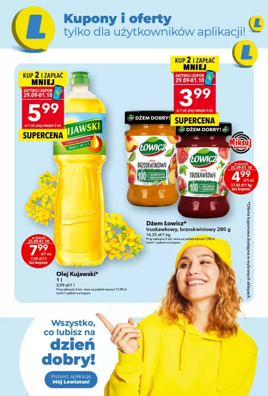 LEWIATAN - gazetka promocyjna Są okazje w Lewiatanie  do środy 01.10 - strona 3
