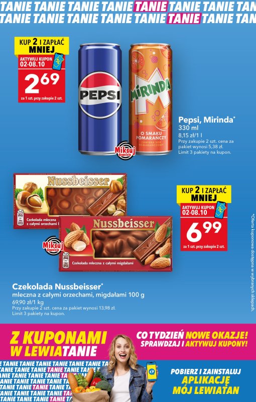 LEWIATAN - gazetka promocyjna Z kuponami w Lewiatanie  do środy 08.10 - strona 2