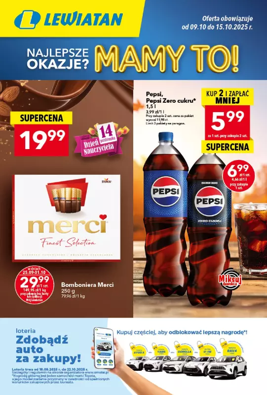 LEWIATAN - gazetka promocyjna MAMY TO w Lewiatanie od czwartku 09.10 do środy 15.10