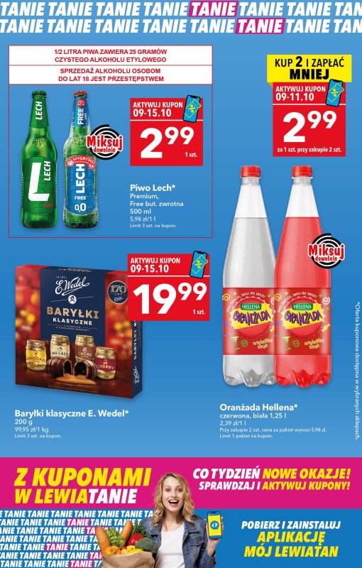 LEWIATAN - gazetka promocyjna Z kuponami w Lewiatanie od czwartku 09.10 do środy 15.10 - strona 2
