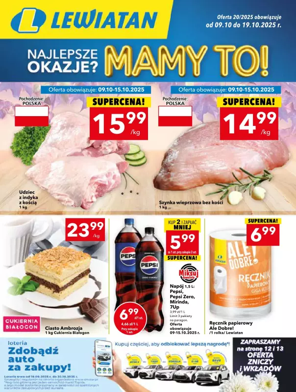 LEWIATAN - gazetka promocyjna Mamy TO w Lewiatanie – woj. świętokrzyskie od czwartku 09.10 do niedzieli 19.10