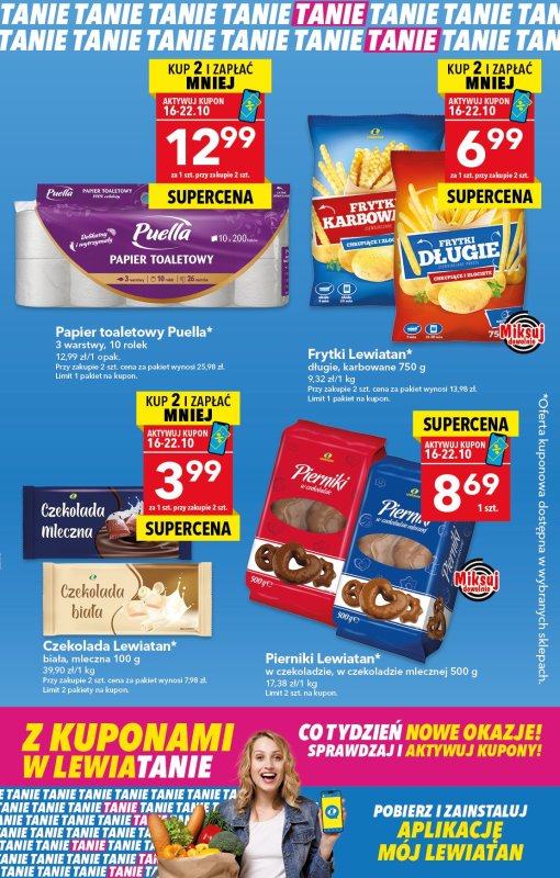 LEWIATAN - gazetka promocyjna Z kuponami w Lewiatanie od czwartku 16.10 do środy 22.10