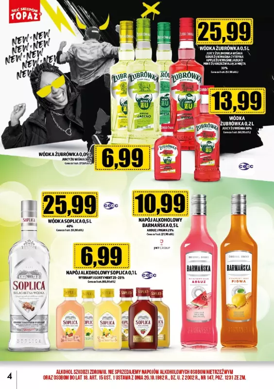 TOPAZ - gazetka promocyjna Gazetka alkoholowa od czwartku 09.05 do piątku 31.05 - strona 4