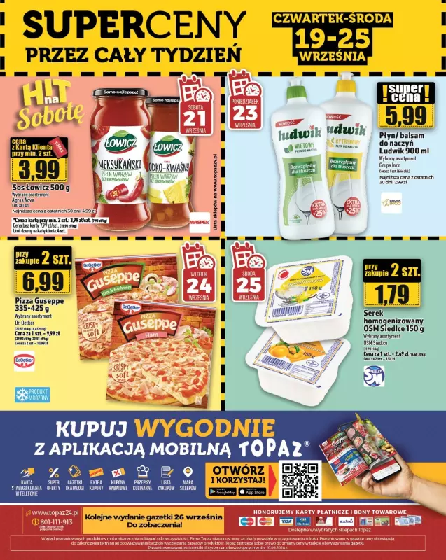 TOPAZ - gazetka promocyjna Gazetka od czwartku 19.09 do środy 25.09 - strona 28