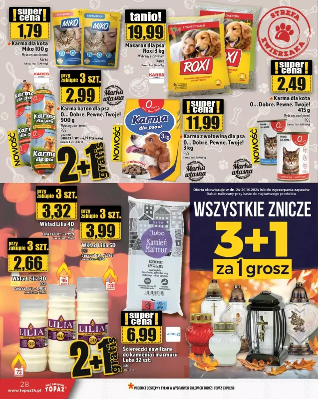 TOPAZ - gazetka promocyjna Gazetka od czwartku 24.10 do środy 30.10 - strona 28