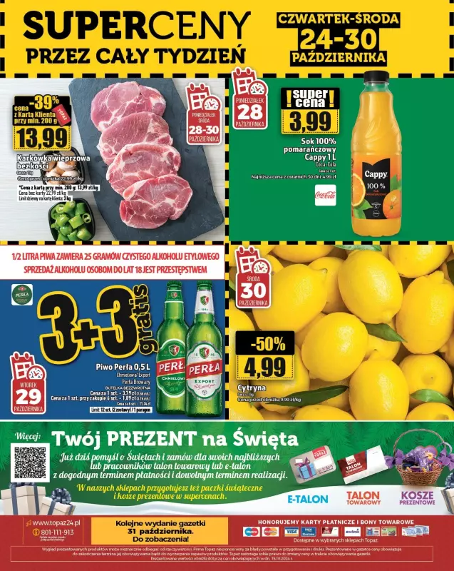 TOPAZ - gazetka promocyjna Gazetka od czwartku 24.10 do środy 30.10 - strona 32