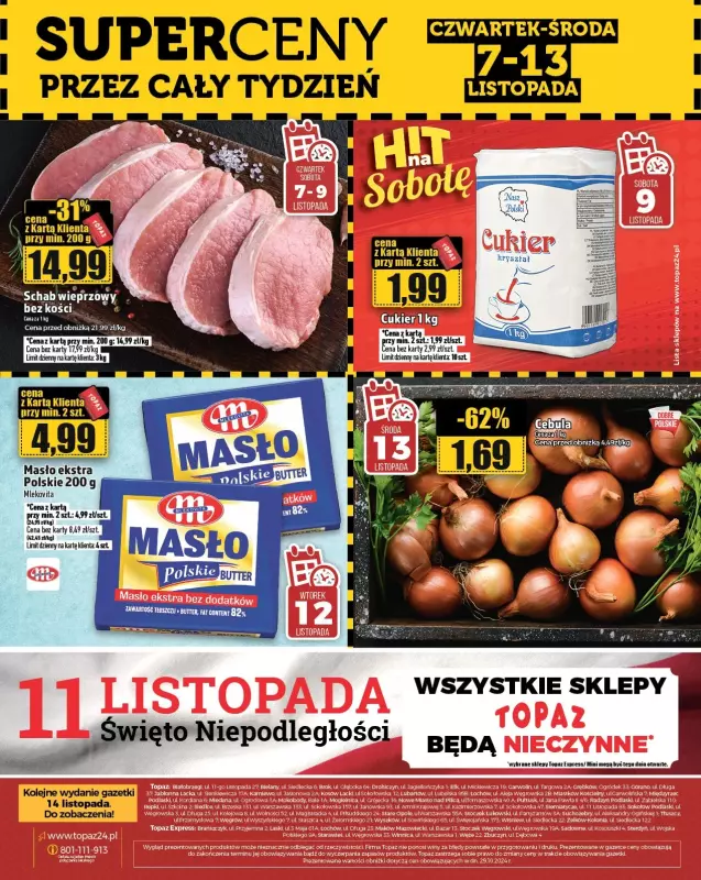 TOPAZ - gazetka promocyjna Gazetka od czwartku 07.11 do środy 13.11 - strona 32