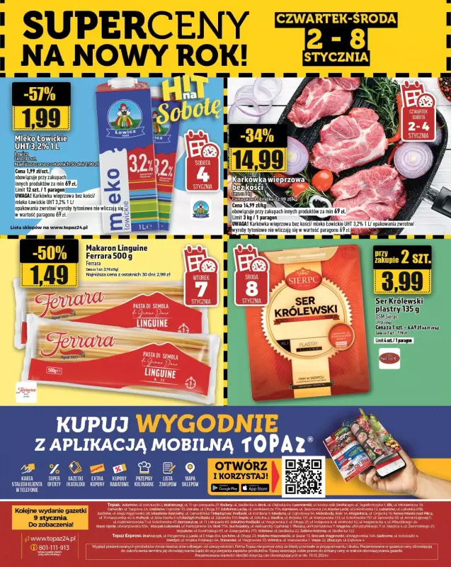 TOPAZ - gazetka promocyjna Gazetka od czwartku 02.01 do środy 08.01 - strona 28