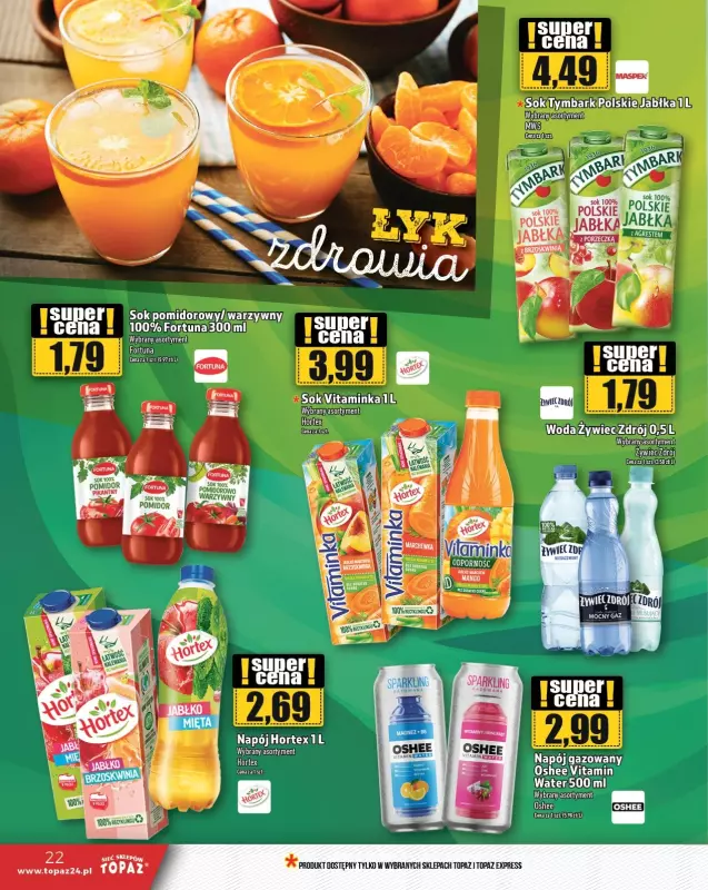 TOPAZ - gazetka promocyjna Gazetka od czwartku 02.01 do środy 08.01 - strona 22