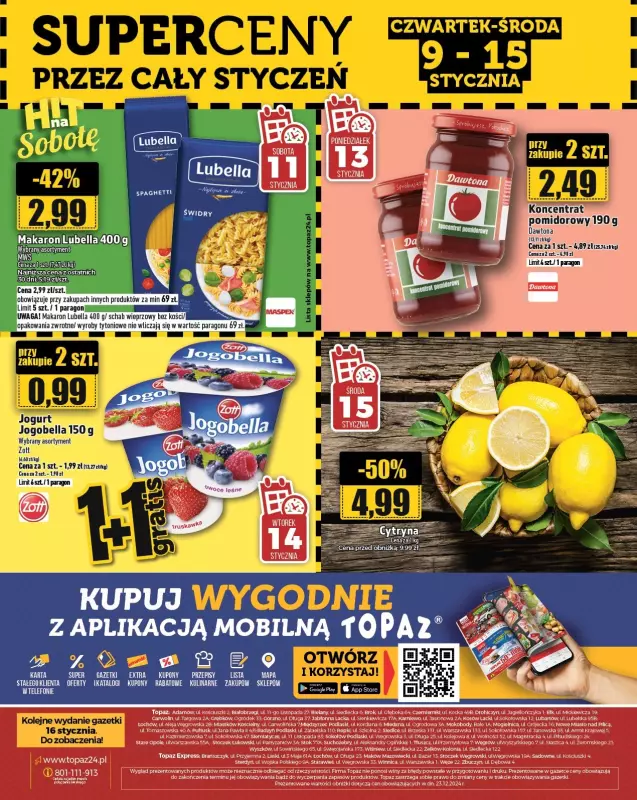 TOPAZ - gazetka promocyjna Gazetka od czwartku 09.01 do środy 15.01 - strona 28