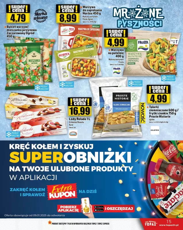 TOPAZ - gazetka promocyjna Gazetka od czwartku 16.01 do środy 22.01 - strona 15