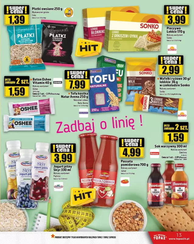 TOPAZ - gazetka promocyjna Gazetka od czwartku 16.01 do środy 22.01 - strona 13