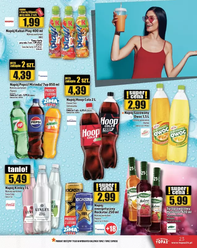 TOPAZ - gazetka promocyjna Gazetka od czwartku 23.01 do środy 29.01 - strona 23