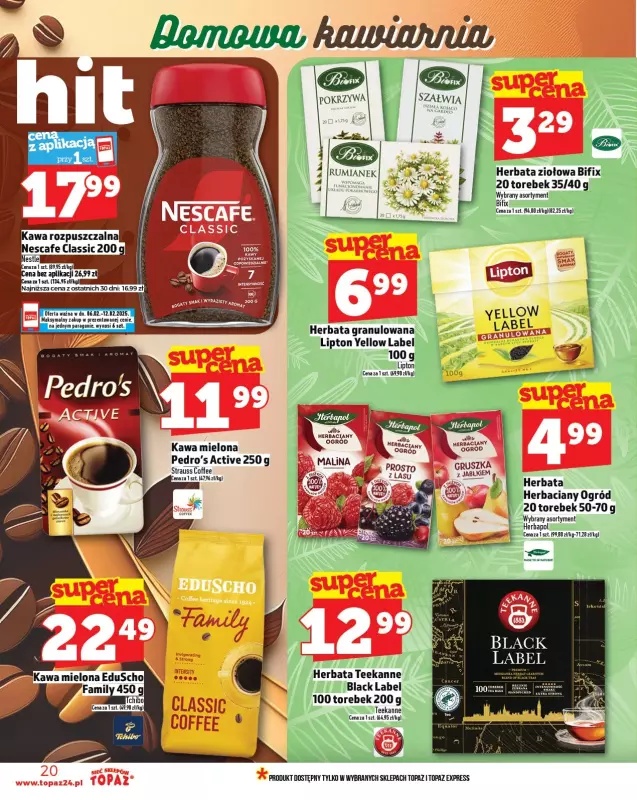 TOPAZ - gazetka promocyjna Gazetka od czwartku 06.02 do środy 12.02 - strona 20