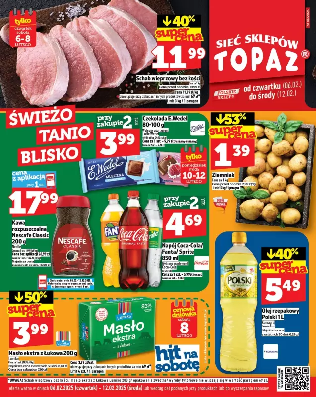 TOPAZ - gazetka promocyjna Gazetka od czwartku 06.02 do środy 12.02