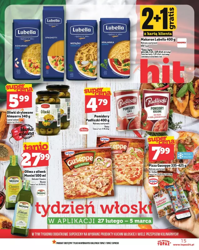 TOPAZ - gazetka promocyjna Gazetka od czwartku 27.02 do środy 05.03 - strona 15