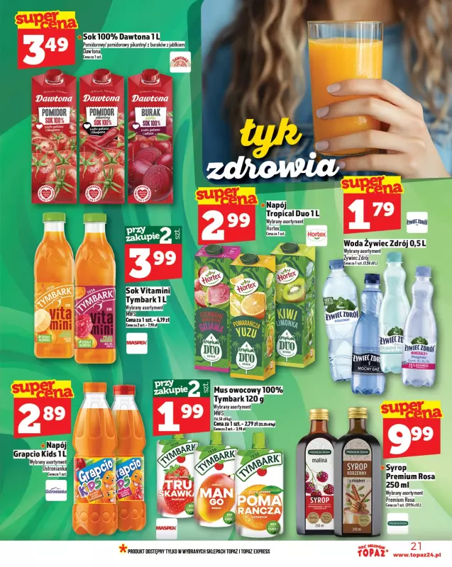 TOPAZ - gazetka promocyjna Gazetka od czwartku 13.03 do środy 19.03 - strona 21