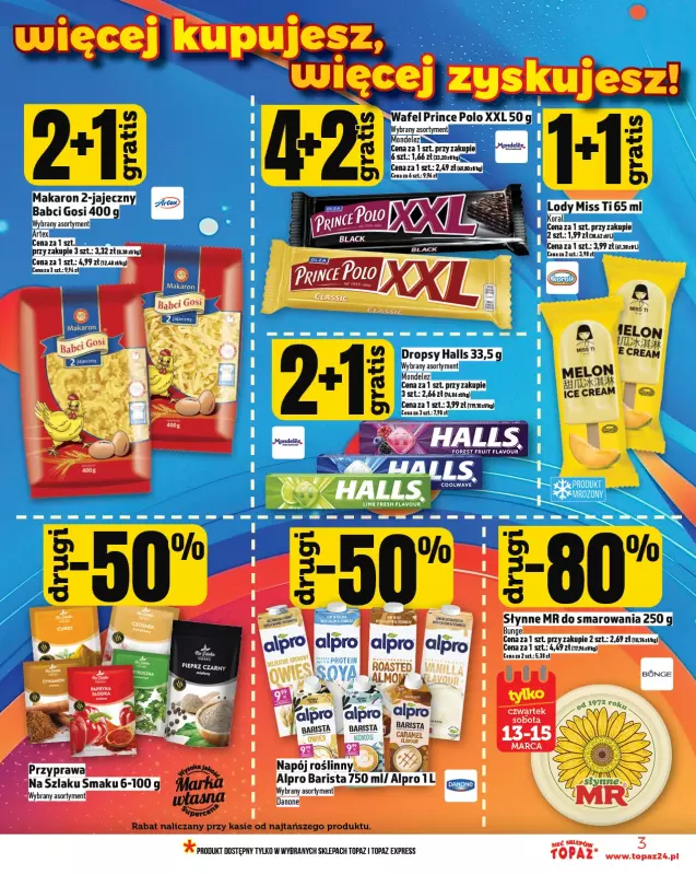 TOPAZ - gazetka promocyjna Gazetka od czwartku 13.03 do środy 19.03 - strona 3
