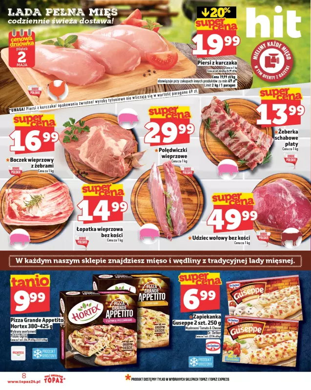 TOPAZ - gazetka promocyjna Gazetka od piątku 02.05 do środy 07.05 - strona 8