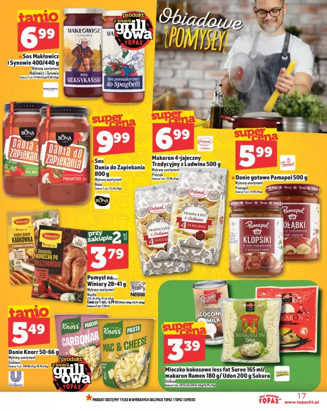 TOPAZ - gazetka promocyjna Gazetka od piątku 02.05 do środy 07.05 - strona 17