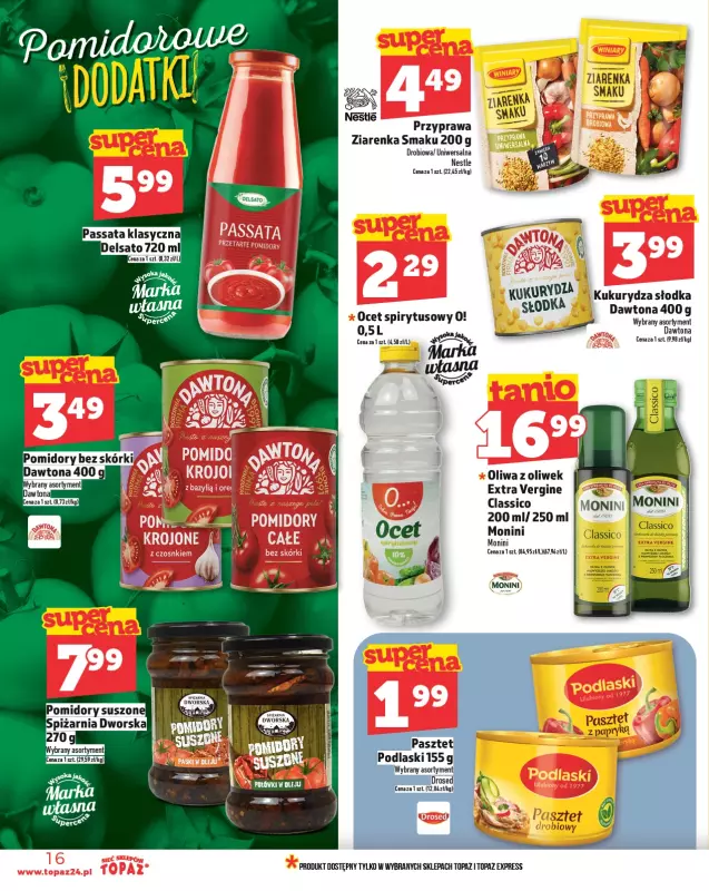 TOPAZ - gazetka promocyjna Gazetka od piątku 02.05 do środy 07.05 - strona 16
