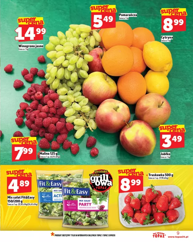 TOPAZ - gazetka promocyjna Gazetka od czwartku 08.05 do środy 14.05 - strona 9