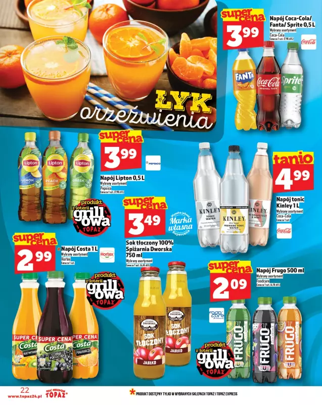 TOPAZ - gazetka promocyjna Gazetka od czwartku 08.05 do środy 14.05 - strona 22