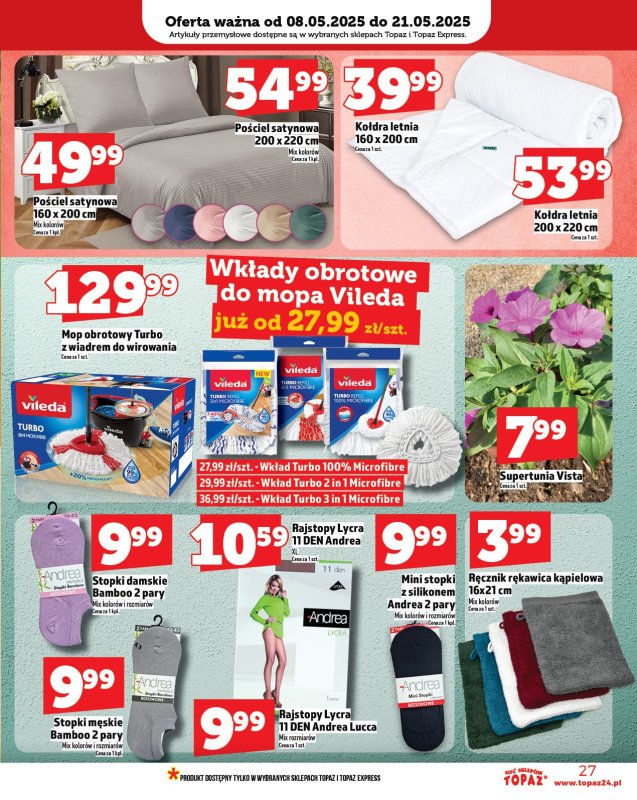 TOPAZ - gazetka promocyjna Gazetka od czwartku 08.05 do środy 14.05 - strona 27
