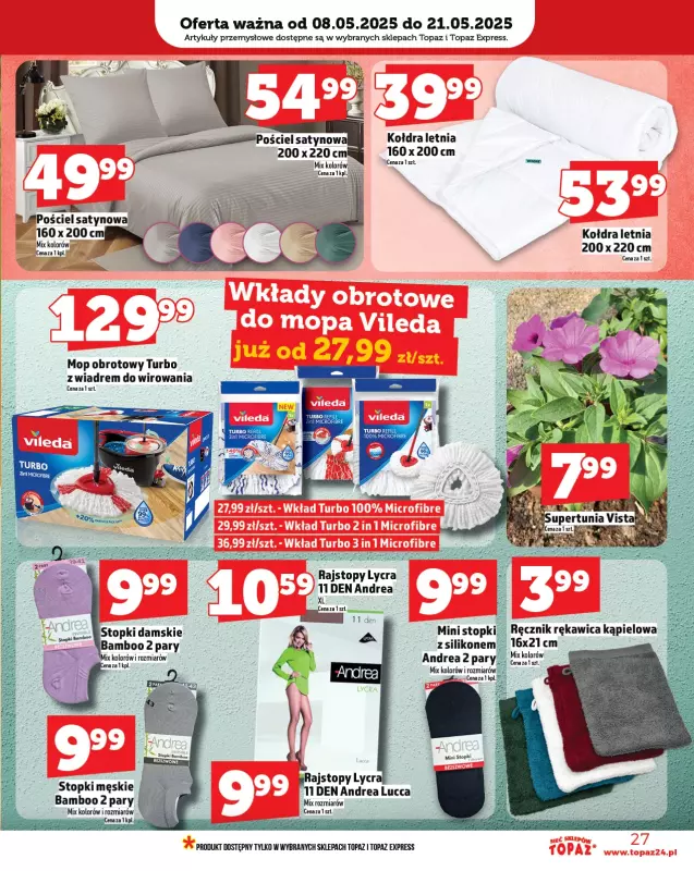 TOPAZ - gazetka promocyjna Gazetka od czwartku 08.05 do środy 14.05 - strona 27