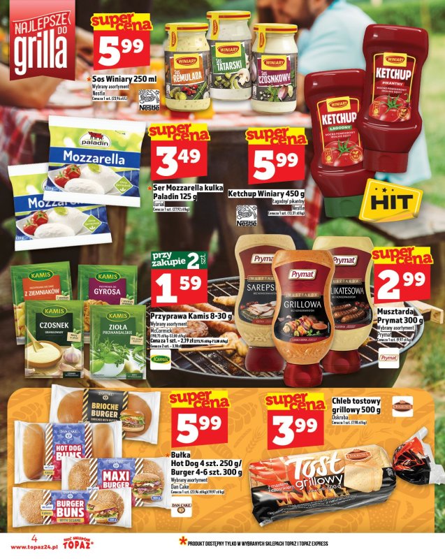 TOPAZ - gazetka promocyjna Gazetka od czwartku 08.05 do środy 14.05 - strona 4