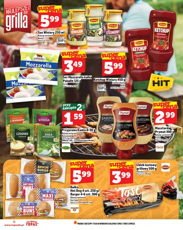 TOPAZ - gazetka promocyjna Gazetka od czwartku 08.05 do środy 14.05 - strona 4