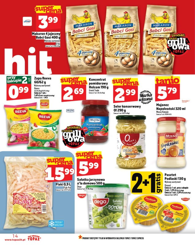 TOPAZ - gazetka promocyjna Gazetka od czwartku 08.05 do środy 14.05 - strona 14