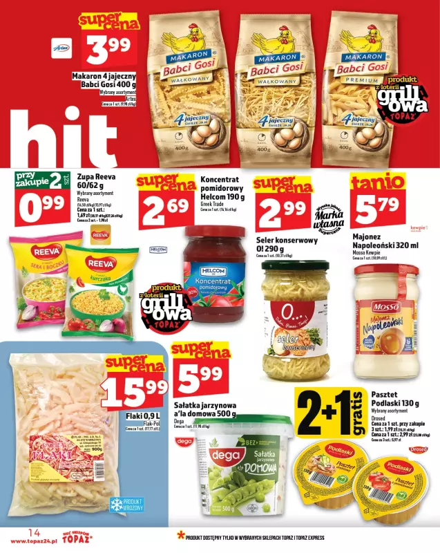 TOPAZ - gazetka promocyjna Gazetka od czwartku 08.05 do środy 14.05 - strona 14