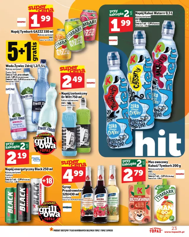 TOPAZ - gazetka promocyjna Gazetka od czwartku 08.05 do środy 14.05 - strona 23