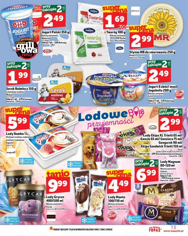 TOPAZ - gazetka promocyjna Gazetka od czwartku 08.05 do środy 14.05 - strona 13