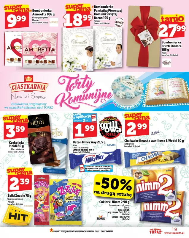 TOPAZ - gazetka promocyjna Gazetka od czwartku 08.05 do środy 14.05 - strona 19