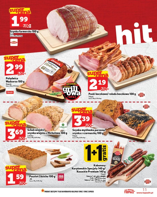 TOPAZ - gazetka promocyjna Gazetka od czwartku 08.05 do środy 14.05 - strona 11