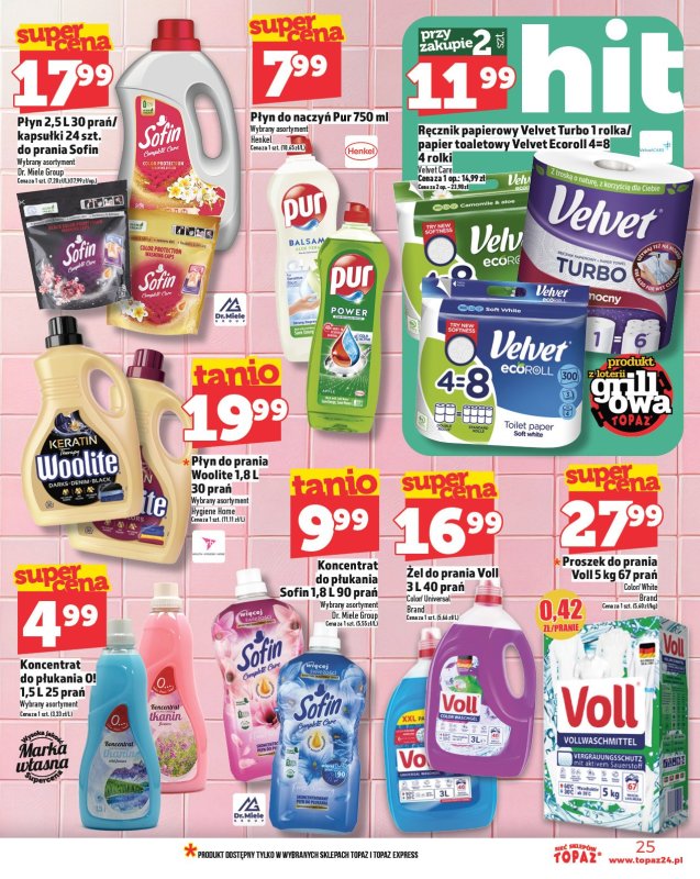 TOPAZ - gazetka promocyjna Gazetka od czwartku 15.05 do środy 21.05 - strona 25