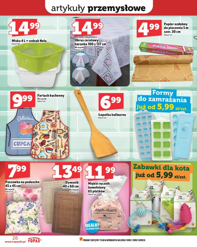 TOPAZ - gazetka promocyjna Gazetka od czwartku 15.05 do środy 21.05 - strona 26