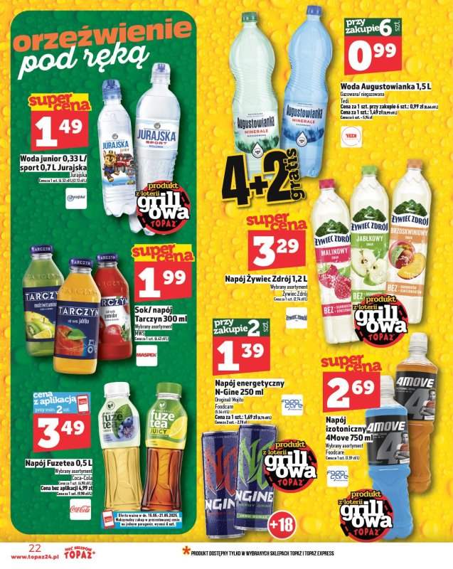 TOPAZ - gazetka promocyjna Gazetka od czwartku 15.05 do środy 21.05 - strona 22