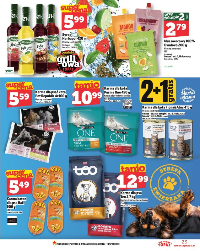 TOPAZ - gazetka promocyjna Gazetka od czwartku 15.05 do środy 21.05 - strona 23