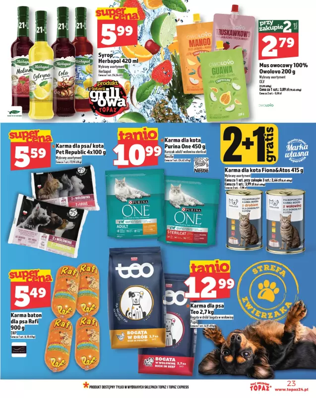 TOPAZ - gazetka promocyjna Gazetka od czwartku 15.05 do środy 21.05 - strona 23