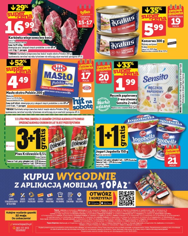 TOPAZ - gazetka promocyjna Gazetka od czwartku 15.05 do środy 21.05 - strona 28
