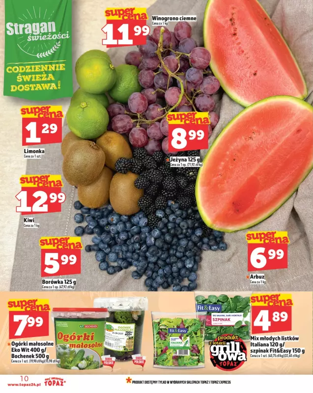 TOPAZ - gazetka promocyjna Gazetka od czwartku 15.05 do środy 21.05 - strona 10