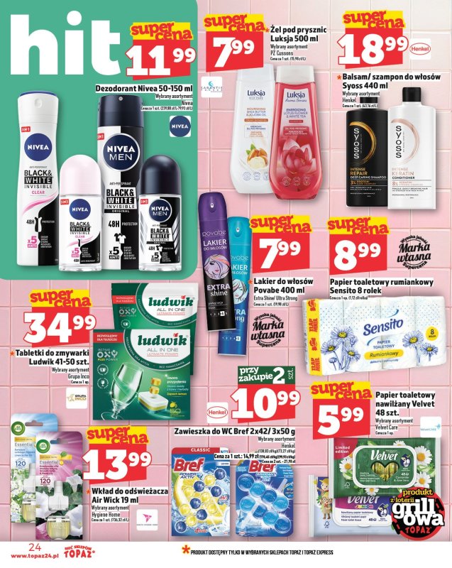 TOPAZ - gazetka promocyjna Gazetka od czwartku 15.05 do środy 21.05 - strona 24