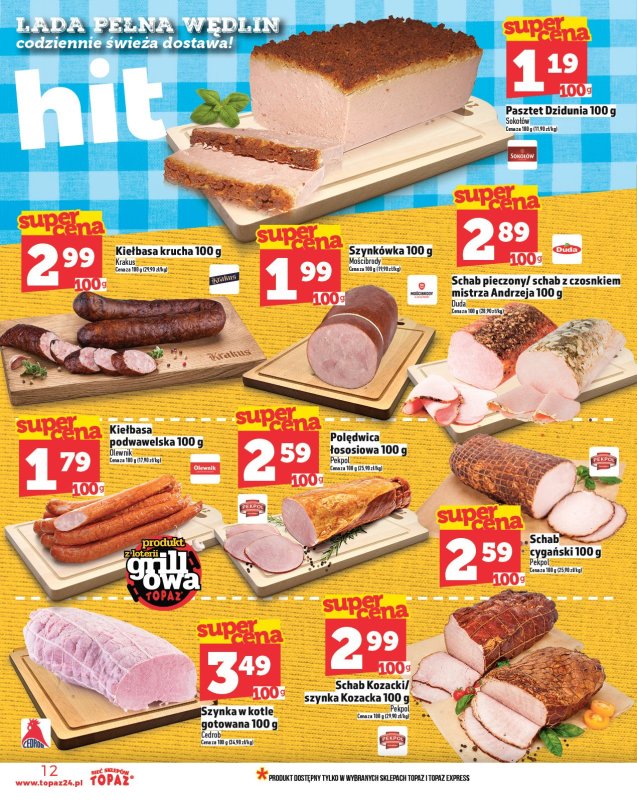 TOPAZ - gazetka promocyjna Gazetka od czwartku 15.05 do środy 21.05 - strona 12