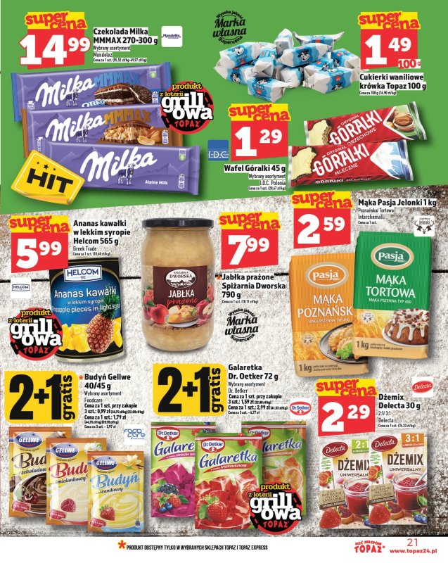 TOPAZ - gazetka promocyjna Gazetka od czwartku 15.05 do środy 21.05 - strona 21