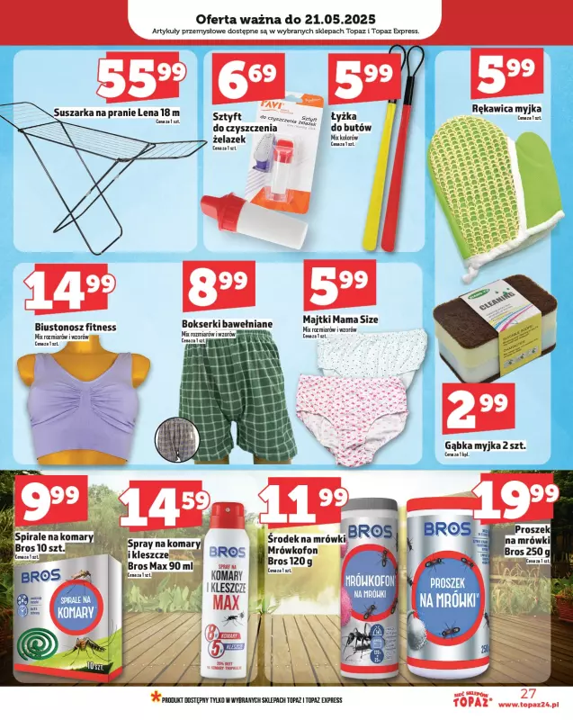 TOPAZ - gazetka promocyjna Gazetka od czwartku 15.05 do środy 21.05 - strona 27