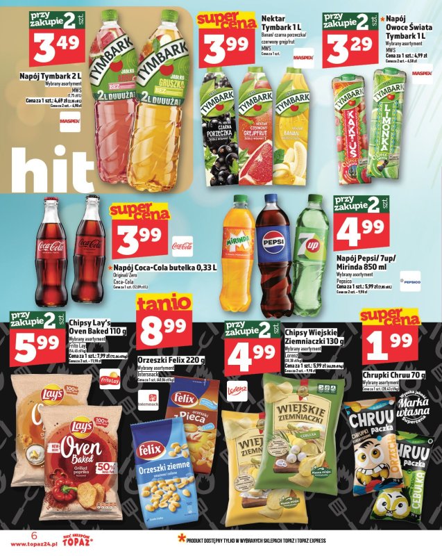 TOPAZ - gazetka promocyjna Gazetka od czwartku 15.05 do środy 21.05 - strona 6